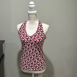 The Limited Halter Top Size M Red Black White